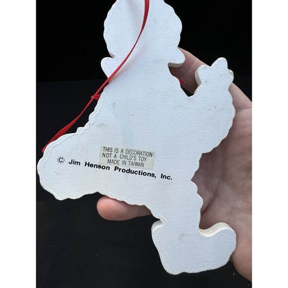 Sesame Street Wooden Big Bird Jim Henson Christmas Ornament 6.5" -LO2 - Picture 6 of 6